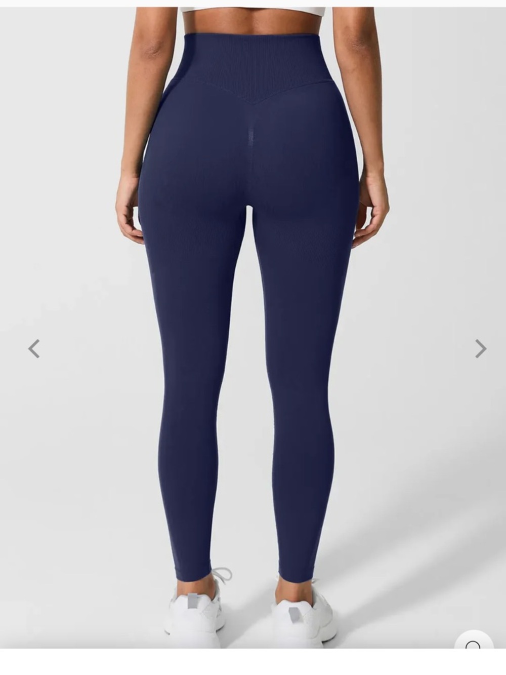 Woman’s Dark Blue Seamless Leggings, Size S